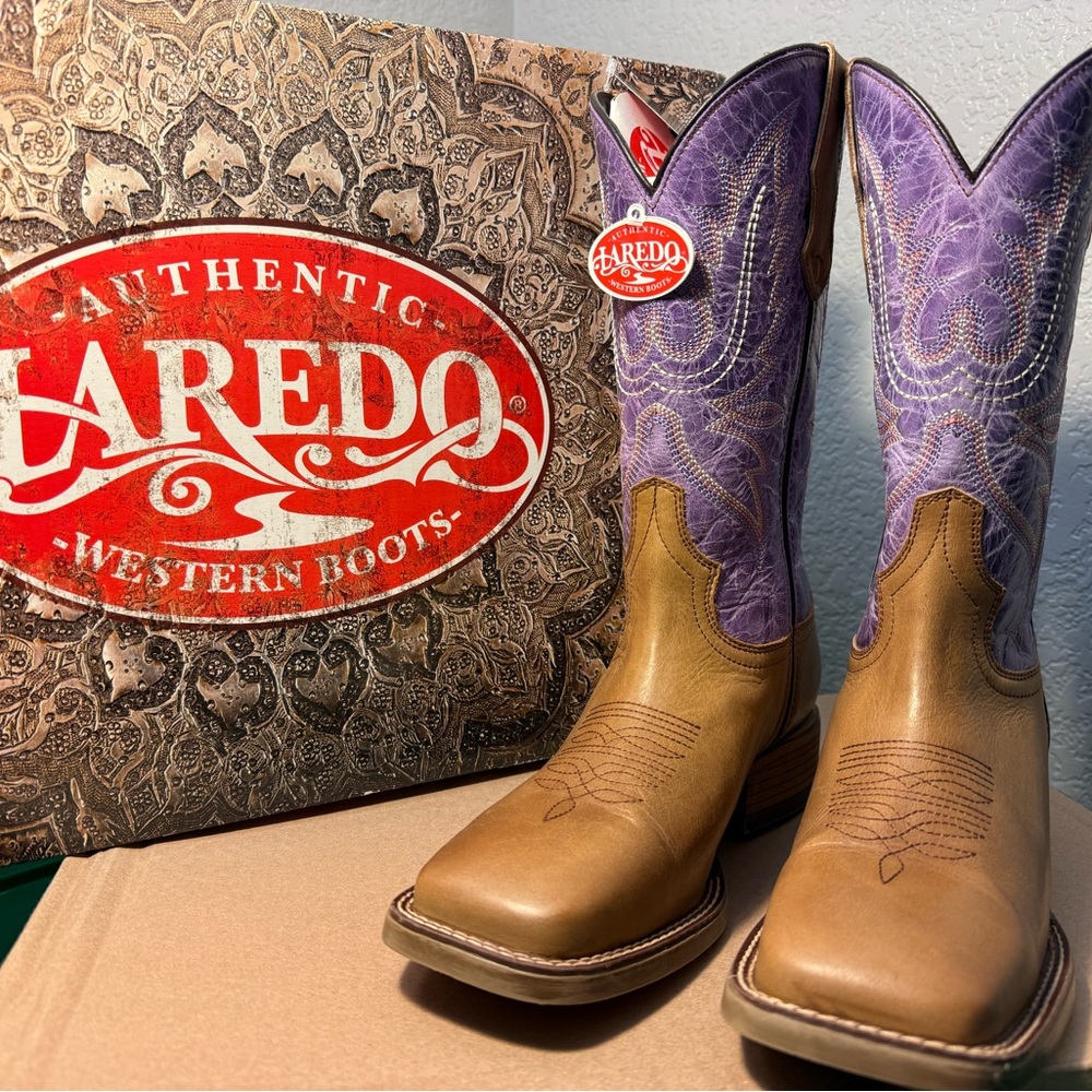 Laredo Women's Mara Tan Square Toe Western Boots
